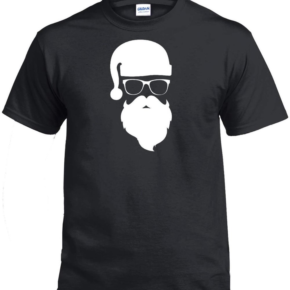 Santa with Sunglass Christmas T-Shirt
